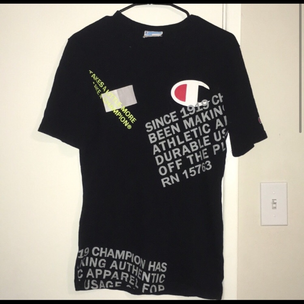 Champion T-shirt.